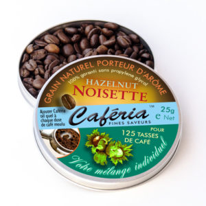 Mit Haselnuss-Aroma und Schoko-Aroma läßt sich im Handumdrehen ein aromatisierter Kaffee mit "Nutella-Geschmack" herstellen - ganz ohne Kalorien !